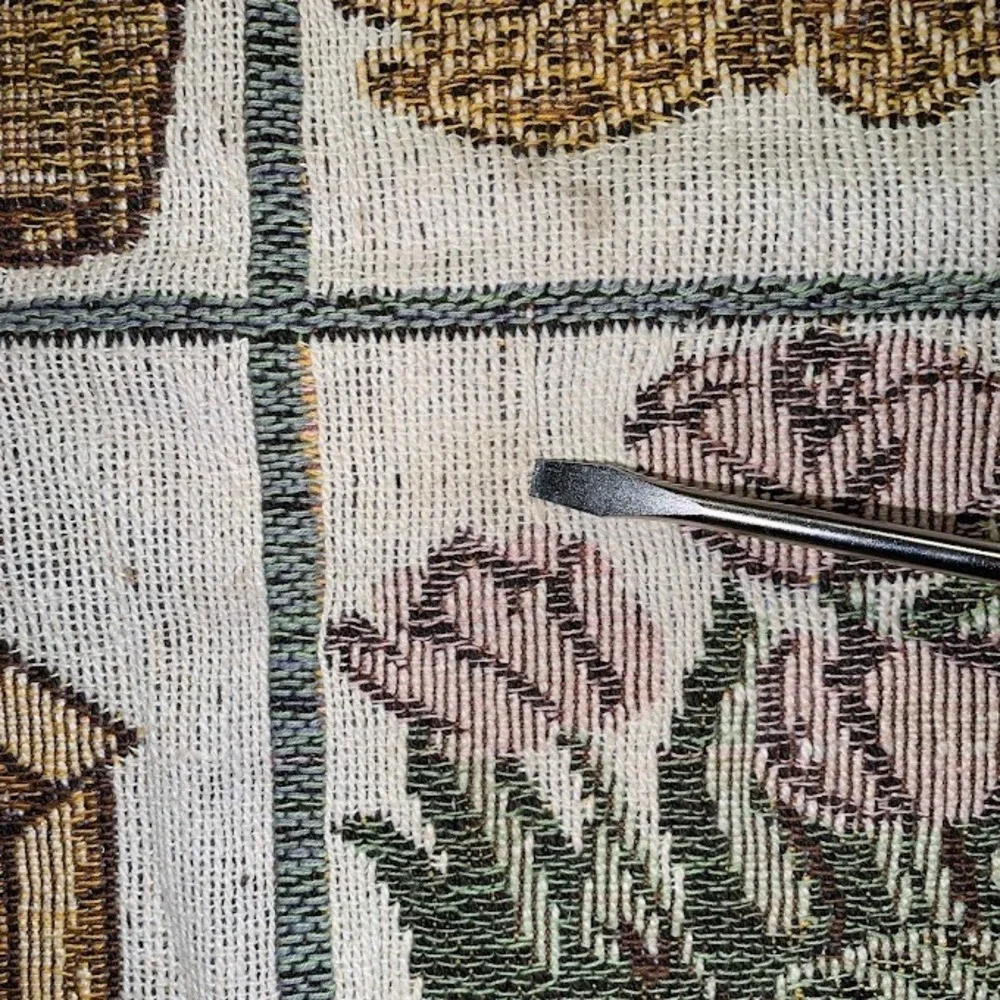 Vintage Tapestry Accent Rug Sunflowers Birdhouses Garden Grid Fringed Mat 21x36